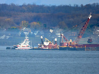 Tug, Anne Jarrett, Dredge loading Barge New York NY, UCB 201126